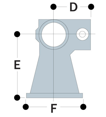 Flangia base 31-8 - 48.3 mm 31-8 Kee Klamp® - Kee Safety