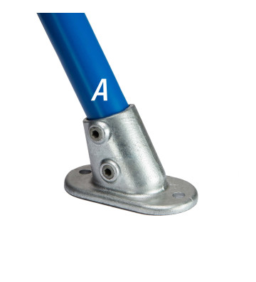 Flangia base 11° 363-7 - 42.4 mm 363-7 Kee Klamp® - Kee Safety