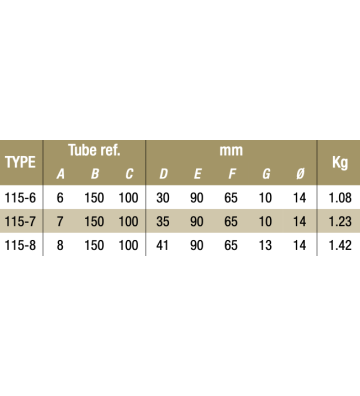 Base supporto orizzontale 115-8 - 48.3 mm 115-8 Kee Klamp® - Kee Safety