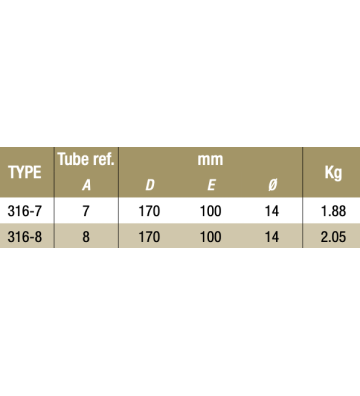 Base gruppo gronda 316-7 - 42.4 mm 316-7 Kee Klamp® - Kee Safety