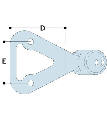Base gruppo gronda 316-8 - 48.3 mm 316-8 Kee Klamp® - Kee Safety